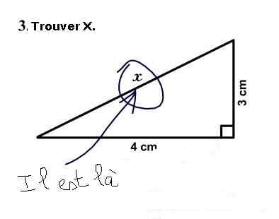 Trouver le x